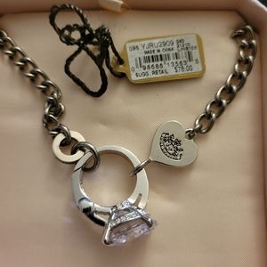 Juicy couture engagement ring necklace